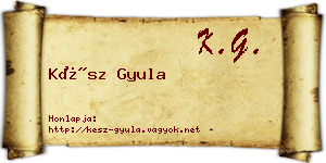 Kész Gyula névjegykártya